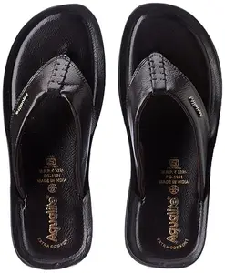 Aqualite Men PG-1191 Slipper, Black/Brown, 9 UK/India