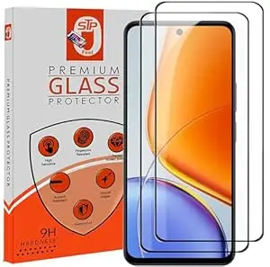 STP FEEL Premium Tempered Glass Screen Protector Guard Compatible For Vivo T5X 5G (6.72 Inch, Pack of 2) | Edge to Edge Coverage With Easy to installation kit for Smartphone