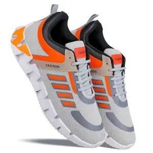 WORLD WEAR FOOTWEAR Sports Stylish Running & Casual Shoes for Men's (Grey) AF_9709-8