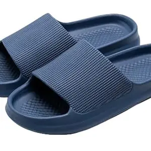 DRUNKEN Slippers For Women Men Sandals Casual Flats Footwear Man Girls Sliders Flip Flops Chappals Ladies Clogs Sleeper Slides Stylish Ortho Bathroom Navy Blue-UK-10-11