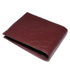Classic Leather Dark Brown Color Men's Wallet purseTrifold Wallet with Better organised and Compact Design