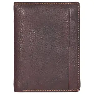 LMN Genuine Leather Black Color Wallet for Men 614518 (3 Credit Card Slots)