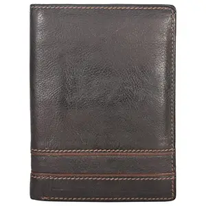 Leatherman Fashion LMN Genuine Leather Men Dark Brown Wallet 50220