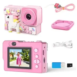 BLiSS HUES Digital Mini Camera for Kids (Ages 3-12) – Fun Unicorn Silicone Cover, Perfect Toy for Boys & Girls (Instant Printer)