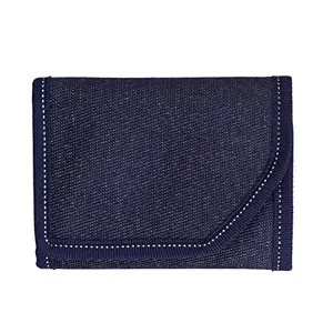 Poland Blue Faux Leather Unisex Wallet (Denim-JNS-wallet)