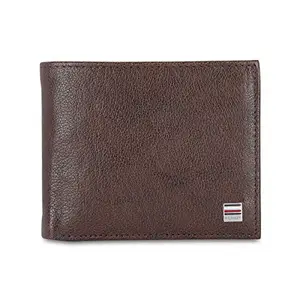 Tommy Hilfiger Dark Brown Leather Men's Wallet (8903496150452)