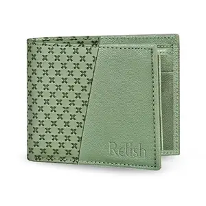 Relish Green Bifold Artificial Leather Men's Wallet | Purse for Men.