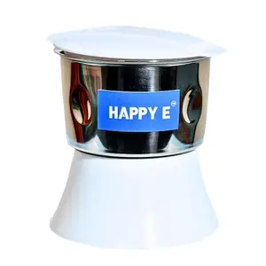 HAPPY E "HL1631/HL1632"(400ML) POWERFUL Chutney Jar | Leakproof, Aluminum Bushplate, ABS Plastic Base