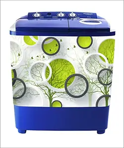 Byteon Decorative Abstract Design Washing Machine Sticker (Multicolor PVC Vinyl 86x60)-WM92