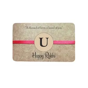 A99Rakhi printed designed wood rakhi for all