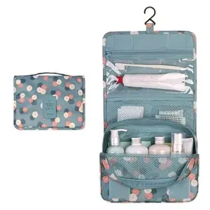 Hanging Travel Toiletry Bag Cosmetic Make up Organizer Multifunction Portable Makeup Pouch for Women and Girls Waterproof Ladies