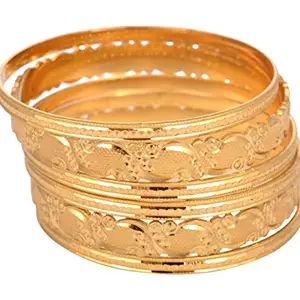Arafa Jewellery Gold Plated Bangle Set For Women