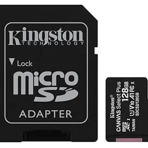 Kingston Canvas Select Plus 128GB microSD Card Class 10 UHS-I speeds up to 100MB/s
