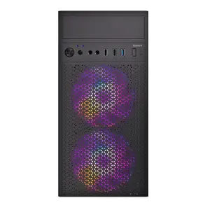 Pratyush Guru K5 Desktop Tower PC | Core i5-4590 4th Gen | 8GB DDR3 RAM | 256GB M.2 SSD | HD Graphics 4600 | HDMI | USB 3.0 | Wi-Fi | 2x120mm RGB Fan | Win11 | Multitasking, Office & Home CPU