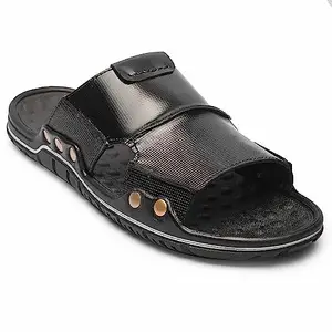 Ayashilp Stylish and Comfortable Men's Genuine Leather Indoor/Outdoor slippers