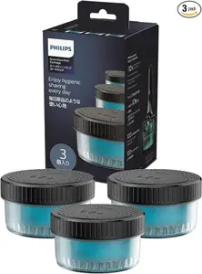 Philips Cleaning Fluid for Electric Shaver S5000 S7000 S9000 Quick Clean Pods Cartridge CC13/51