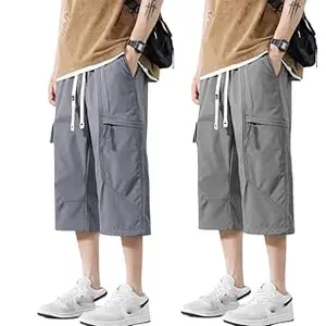Lymio Men Casual Shorts || Men Cargo Shorts Cotton || Available in Combo Pack of 2 (Shorts-42-45)