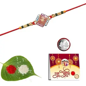 Anshri Rakhi Pack of 1 Rakhiforbrother RakhiforGift RakhiCombo BhiyaRakhi 074