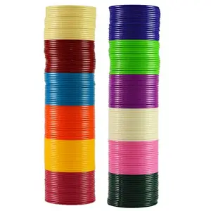 MAYA FASHION Multi Plain Acrylic Bangle With Very Extra Large Size Elegant Extra Large Size Bangle | Perfect Fit for Plus Size banglesTrendy and Comfortable Fit for woman and girls | (Sku-ban1746)