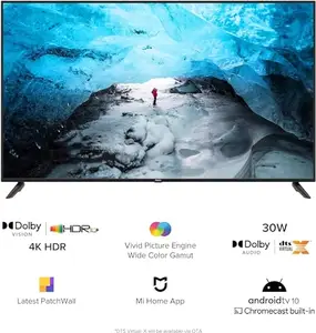 Redmi 139 cm (55 inches) 4K Android Smart LED TV X55 with Dolby Vision & 30W Dolby Audio (Black)
