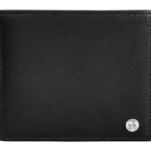 eske Duke - Genuine Leather Mens Bifold Wallet - Holds Cards, Coins and Bills - 6 Card Slots - Everyday Use - Travel Friendly - Handcrafted - Durable - Water Resistant -Vintage Black