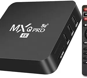 RuhZa 4K TV Box, 4K Mini PC Box, Smart TV Most Latest 10.1 8GB Ram, 64GB ROM Support 2.4G/5.0G Dual Wi-Fi TV Box