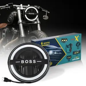 Moto X BOSS LED Bullet Headlight with Angel Eye Ring