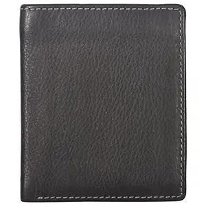 Leatherman Fashion LMN Genuine Leather Men Black Wallet 203_18(6 cc Card Slots)