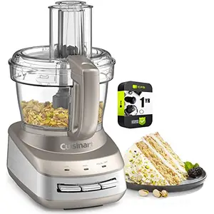 Cuisinart FP-110SS Core Custom 10-Cup Multifunctional Food Processor Silver Sand Bundle with 1 YR CPS Enhanced Protection Pack