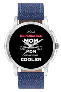 BIGOWL Wrist Watch for Men - I'm A Religious Mom, Just Like A Normal Mom Except Way Cooler | Gift for Religious - Analog Men's and Boy's Unique Quartz Leather Band Round Designer dial Watch