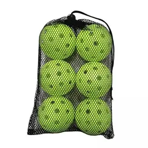 ATORSE 2x6x Pickleball Balls Durable Hollow Ball for Outdoor Practice Tournament Play Green