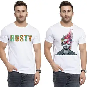 SST - Where Fashion Begins | DP-8014 | Polyester Graphic Print T-Shirt | for Men & Boy | Pack of 2
