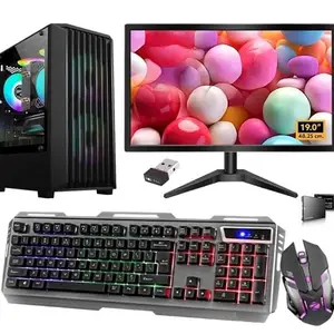 All-in-One Desktop Computer Set, i5 4th Gen, 16GB RAM, 500GB SSD, 2GB Graphic Memory,19" HD LED Monitor, RGB Keyboard & Mouse, WiFi, Windows 10, MS Office (16-500-2GB)