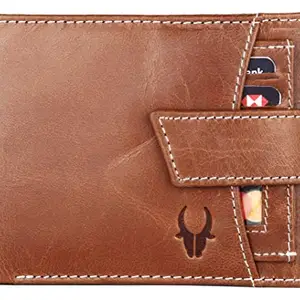 WildHorn® Mens Leather Wallet (TAN Crunch)
