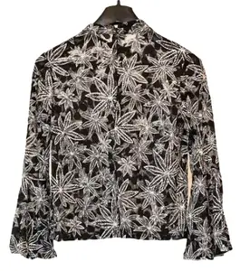 Women Black Tree Top