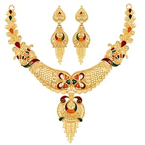 Mansiyaorange Multi Colour Choker Jwelery/jwellery/jualry Necklace Jewelry Set For Women For Women