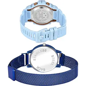 NEUTRON Tread Digital and Analog White Color Dial Women Watch - DG34-G515 (Pack of 2)