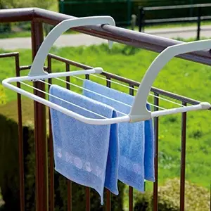 Vroxy Stainless Steel Clothes Dryer Stand Cloth Drying Rack for Home, Balcony, and Window