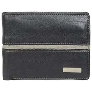 Leatherman Fashion LMN Men Black Genuine Leather Wallet (5 Card Slots)