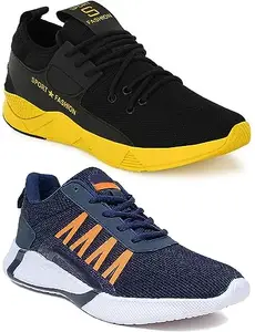 WORLD WEAR FOOTWEAR Soft, Comfortable and Breathable Canvas Lace-Ups Casual Shoes for Men (Multicolor, 7) (S6216)