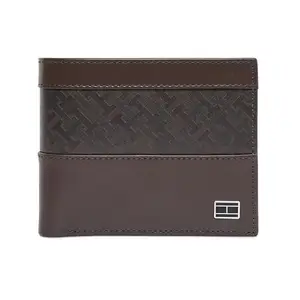 Tommy Hilfiger Men Machrie Leather Multicard Coin Wallet - Brown