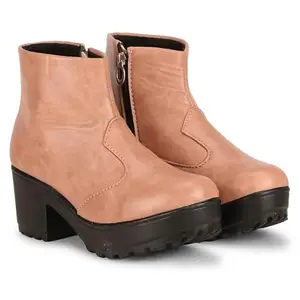 commander shoes Casual boots for Girls and Women (Eu41) (8 UK) (Peach)