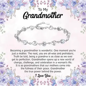 Bling Queen Personalized Jewellery Gift|A Legacy of Love and Wisdom, Timeless Jewellery Gift and Sentimental Note for Grandma|Granny Birthday Gift|Thank You Present for Grandmother|Appreciation Card