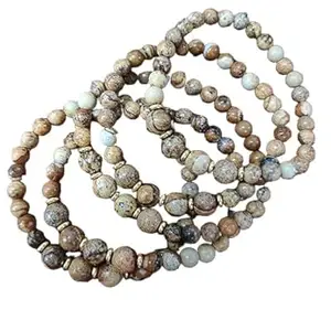 GEM ANATOMY Marble Gemstone Pitcher Jasper Bracelet | Bracelet Handcrafted Vintage Style for Living Room - ArtisanDecor