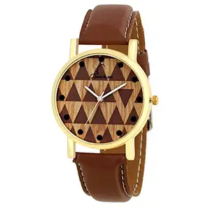 Jack Klein Multi Colored Dial Golden Case Analog Watch