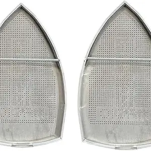 QUTEX Pack of 2 Teflon Ironing Shoe ES-300L Large Size for Industrial Steam Iron - Non-Stick Sole for Smooth Gliding Sewing Machine Presser Foot Kit