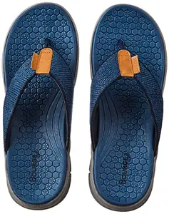 Bourge Men's Canton-z105 Navy and Tan Slipper-6 Kids UK (Canton-z105-06)