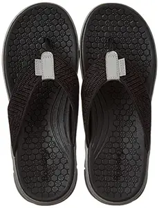 Bourge Men's Canton-z105 Black and Grey Slipper-6 Kids UK (Canton-z105-06)