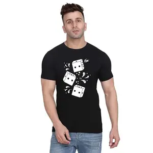 Men's Round Neck Men | Men's Casual Outings, XL Black_FAR_ Men_ XL_5247_