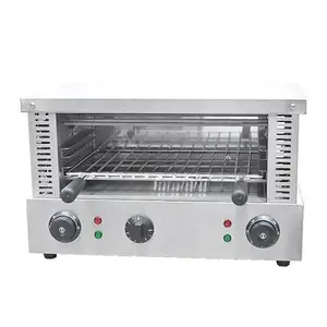 Shoppers Hub PNQ Heavy Duty Powerful 1960W Electric Commercial Salamander Griller for Quick Grilling, Toasting, Browning Grating of Dishes, Ideal for Home Start Ups, Cloud Kitchens, Cafes, Hotels, Restaurants and Catering Places (Size - 48.5cm Length x 29cm Breadth x 30cm Height)